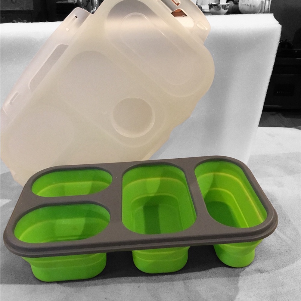 COPY - Silicone Covered interlocking tray with lid.